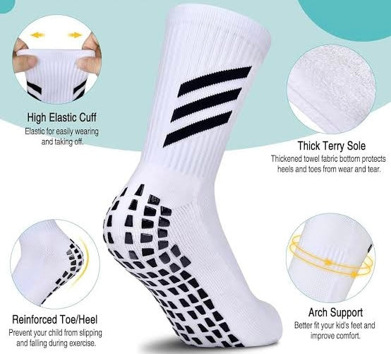 Juyano Grip Socks | White